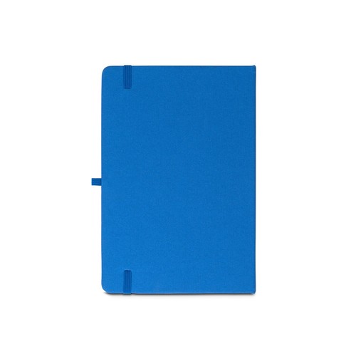azulón ANNE. Cuaderno A5 en poliéster reciclado (100% rPET) con páginas a rayas