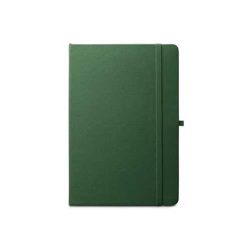 ANNE. Cuaderno A5 en poliéster reciclado (100% rPET) con páginas a rayas