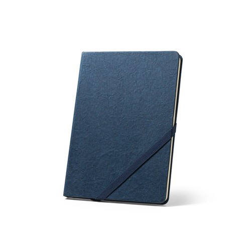 blue HUXLEY. Cuaderno A5 con tapa dura, fabricado con papel resistente al agua