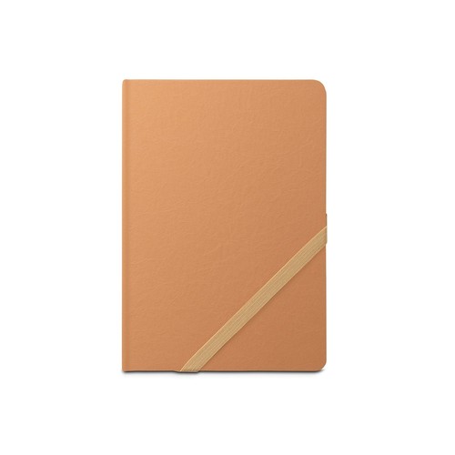 marrón claro HUXLEY. Cuaderno A5 con tapa dura, fabricado con papel resistente al agua