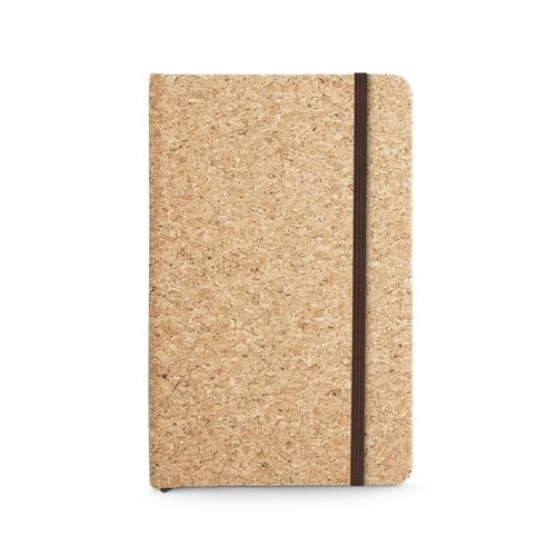 natural HAWKINS. Libreta de bolsillo de corcho con páginas lisas, en material certificado FSC™ y otros materiales controlados