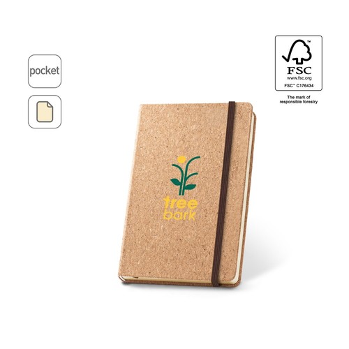 HAWKINS. LIBRETA DE BOLSILLO DE CORCHO CON 160 PÁGINAS LISAS