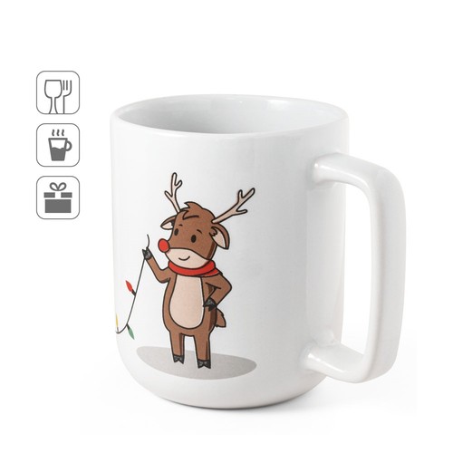 REINDEER. TAZA CON ESTAMPADO NAVIDEÑO 330 ML