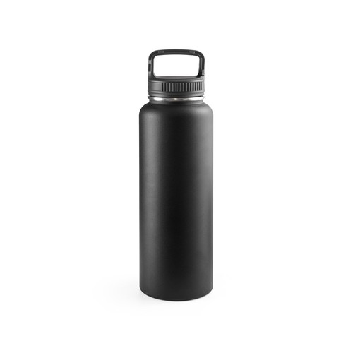 black SINNER. Botella de acero inoxidable 90% reciclado con gran capacidad: hasta 1200 mL