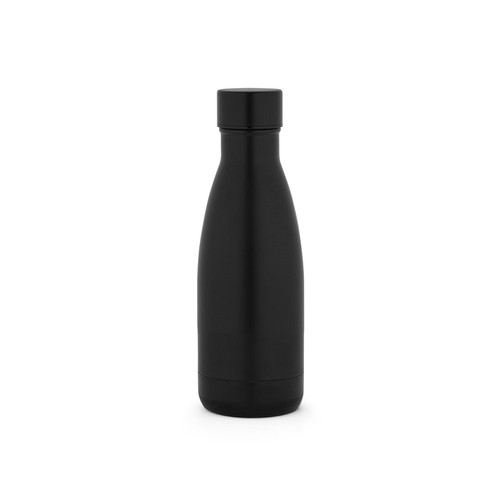 black RE-BUFFON S. Termo fabricado con 90% acero inoxidable reciclado 400 mL