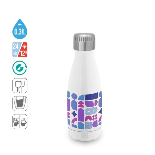 AMORTI S. BOTELLA DE SUBLIMACIÓN DE ACERO INOXIDABLE DE 380 ML