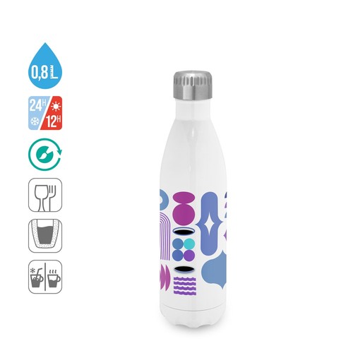 AMORTI L. BOTELLA SUBLIMACIÓN ACERO INOXIDABLE 800 ML