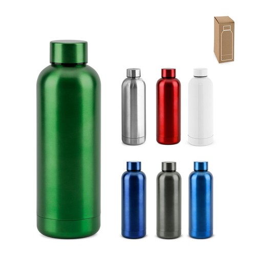 ODIN METTALIC. BOTELLA EN ACERO INOXIDABLE 90% RECICLADO 550 ML