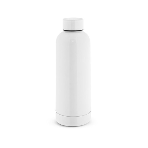 white ODIN METTALIC. Botella en acero inoxidable 90% reciclado 550 mL