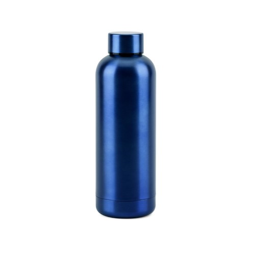 azul marino ODIN METTALIC. Botella en acero inoxidable 90% reciclado 550 mL