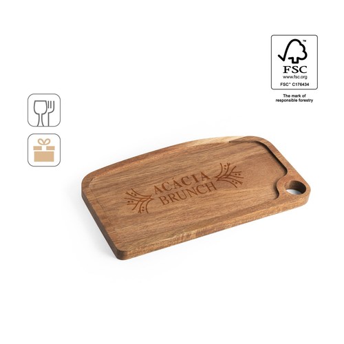 CAPER. TABLA DE MADERA DE ACACIA