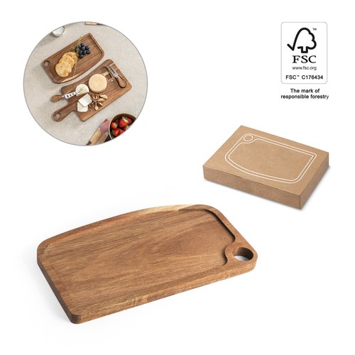 CAPER. TABLA DE MADERA DE ACACIA