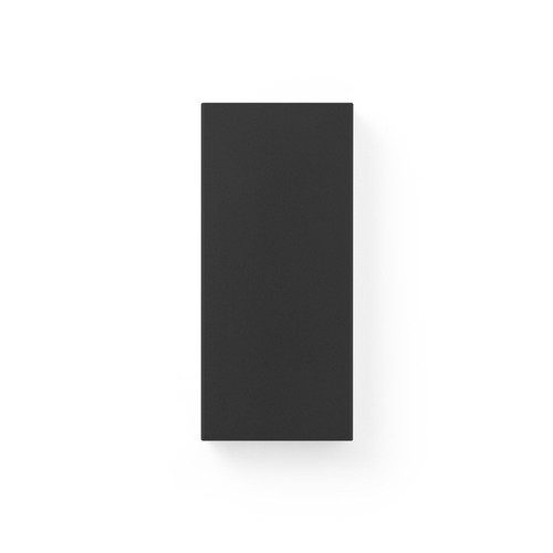 black DOROTHY 5. Power bank 5'000 mAh fabricado en aluminio reciclado (100% rAL)