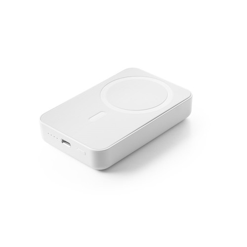 AMPERE 10. Power bank magnético de 10'000 mAh con cargador inalámbrico superrápido de 15W en ABS reciclado (100% rABS)