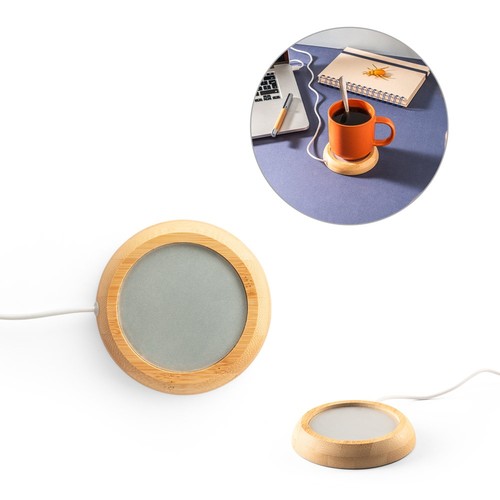 GATES. Chauffe-tasse avec corps en bambou, RIONDET SERIPUB, EYBENS