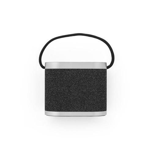 GUETTA. Enceinte portable de 5 W avec chargeur sans fil ultra-rapide de 15 W et autonomie de 2 h en bambou et PET recyclé (100 % rPET)