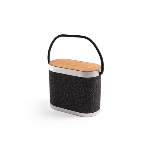 GUETTA. Enceinte portable de 5 W avec chargeur sans fil ultra-rapide de 15 W et autonomie de 2 h en bambou et PET recyclé (100 % rPET) - 2