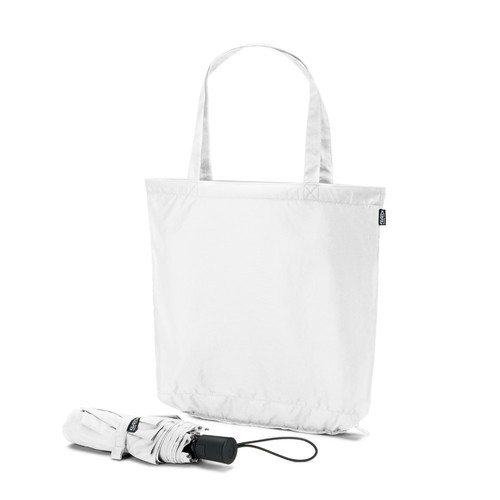 SKYLAR. Parapluie 2 en 1 avec sac shopping en polyester recyclé inclus - 2