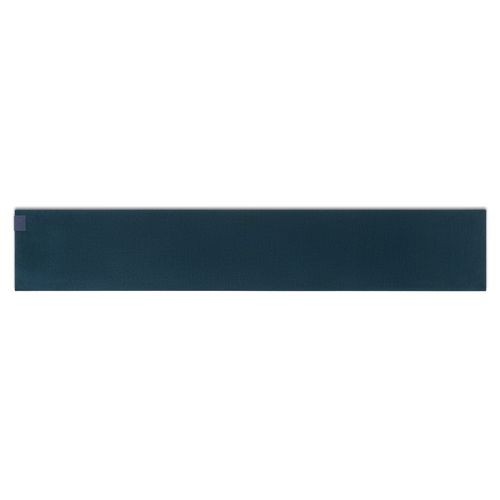 azul marino SERENITY. Bufanda de poliéster reciclado (100% rPET) con detalle cosido para personalizar