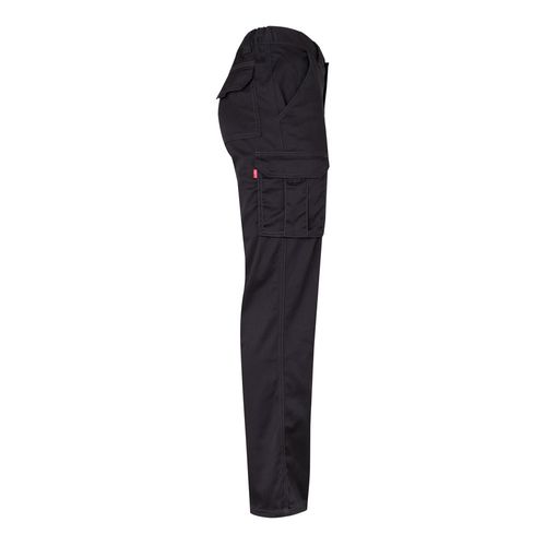 black VL LUGH. Pantalón elástico multibolsillos (240g/m²) en algodón (46%), EME (38%) y poliéster (16%)