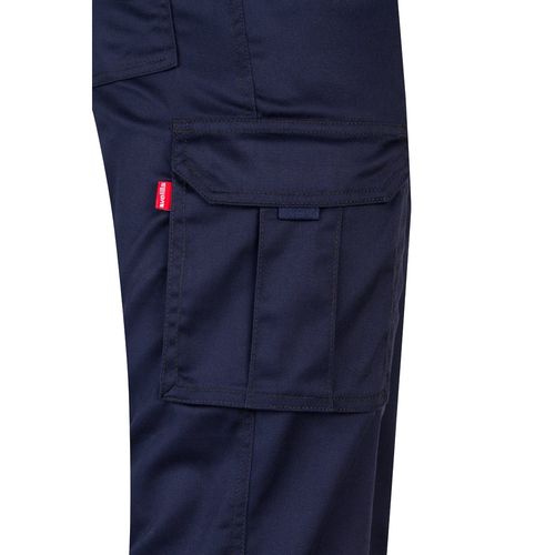 azul marino VL LUGH. Pantalón elástico multibolsillos (240g/m²) en algodón (46%), EME (38%) y poliéster (16%)