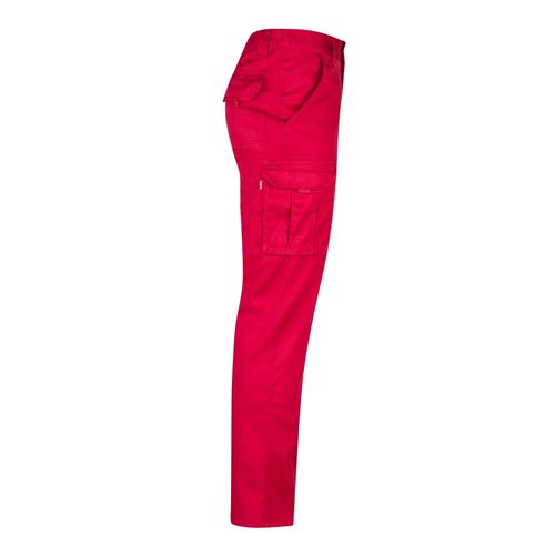 red VL LUGH. Pantalón elástico multibolsillos (240g/m²) en algodón (46%), EME (38%) y poliéster (16%)