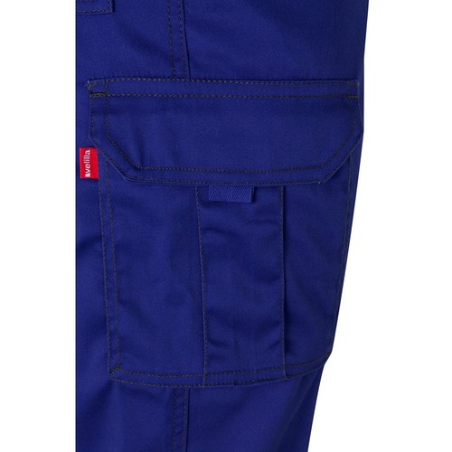 VL LUGH. Pantalón elástico multibolsillos (240g/m²) en algodón (46%), EME (38%) y poliéster (16%)