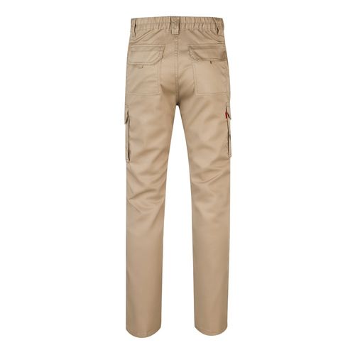 luz natural VL LUGH. Pantalón elástico multibolsillos (240g/m²) en algodón (46%), EME (38%) y poliéster (16%)