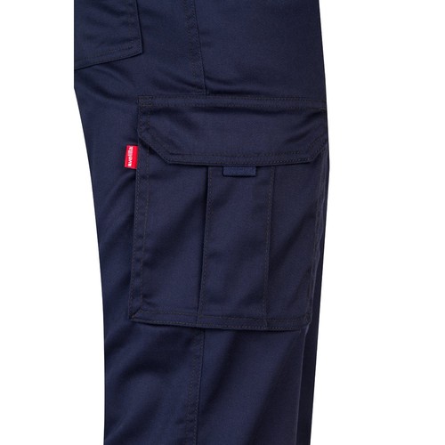 azul marino VL LUGH. Pantalón elástico multibolsillos (240g/m²) en algodón (46%), EME (38%) y poliéster (16%)