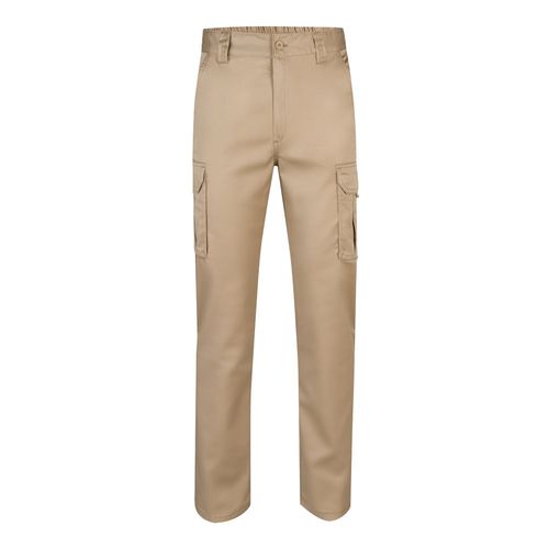 VL LUGH. Pantalón elástico multibolsillos (240g/m²) en algodón (46%), EME (38%) y poliéster (16%)