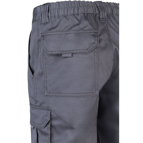 gray VL LUGH. Pantalón elástico multibolsillos (240g/m²) en algodón (46%), EME (38%) y poliéster (16%)