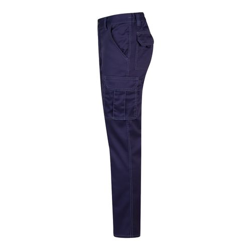 blue VL LUGH. Pantalón elástico multibolsillos (240g/m²) en algodón (46%), EME (38%) y poliéster (16%)