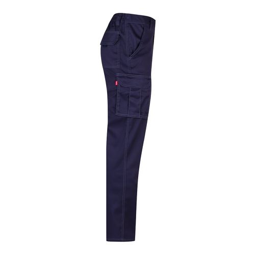 blue VL LUGH. Pantalón elástico multibolsillos (240g/m²) en algodón (46%), EME (38%) y poliéster (16%)