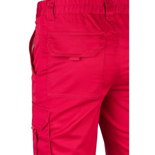 red VL LUGH. Pantalón elástico multibolsillos (240g/m²) en algodón (46%), EME (38%) y poliéster (16%)