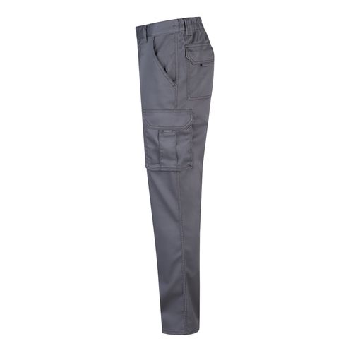 gray VL LUGH. Pantalón elástico multibolsillos (240g/m²) en algodón (46%), EME (38%) y poliéster (16%)
