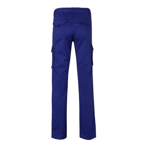 azulón VL LUGH. Pantalón elástico multibolsillos (240g/m²) en algodón (46%), EME (38%) y poliéster (16%)