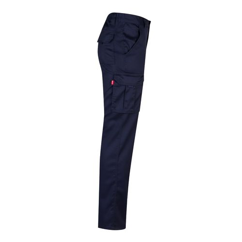 azul marino VL LUGH. Pantalón elástico multibolsillos (240g/m²) en algodón (46%), EME (38%) y poliéster (16%)