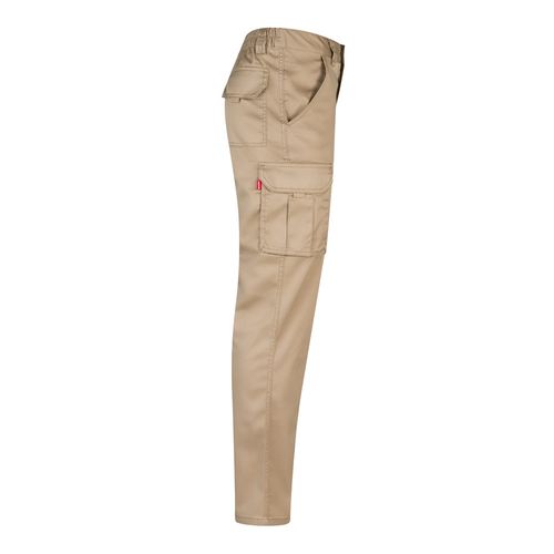 luz natural VL LUGH. Pantalón elástico multibolsillos (240g/m²) en algodón (46%), EME (38%) y poliéster (16%)