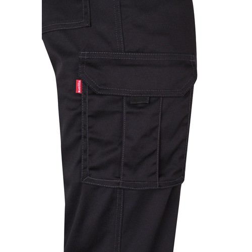VL LUGH. Pantalón elástico multibolsillos (240g/m²) en algodón (46%), EME (38%) y poliéster (16%)