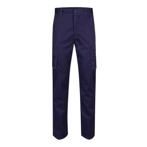 VL LUGH. Pantalón elástico multibolsillos (240g/m²) en algodón (46%), EME (38%) y poliéster (16%)