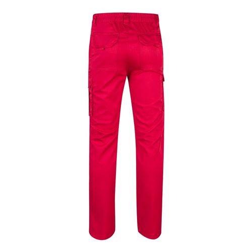 red VL LUGH. Pantalón elástico multibolsillos (240g/m²) en algodón (46%), EME (38%) y poliéster (16%)
