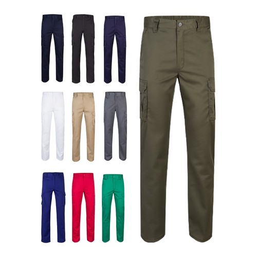 VL LUGH. Pantalon stretch, multipoches (240g/m²) en coton (46%), EME (38%) et polyester (16%) - Image 1