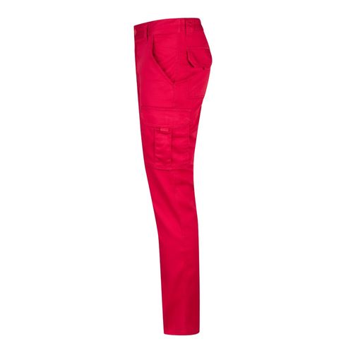 red VL LUGH. Pantalón elástico multibolsillos (240g/m²) en algodón (46%), EME (38%) y poliéster (16%)