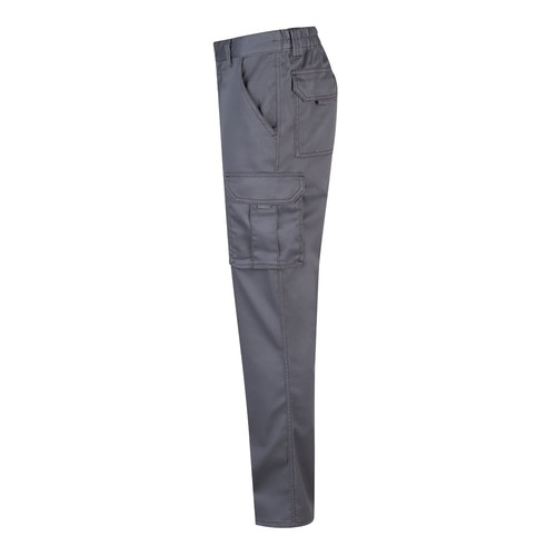VL LUGH. Pantalón elástico multibolsillos (240g/m²) en algodón (46%), EME (38%) y poliéster (16%)