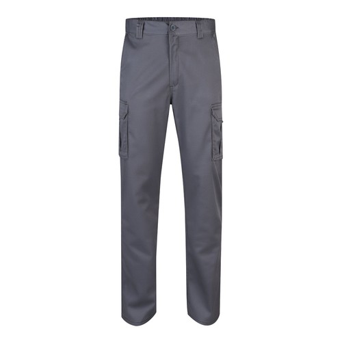 VL LUGH. Pantalón elástico multibolsillos (240g/m²) en algodón (46%), EME (38%) y poliéster (16%)