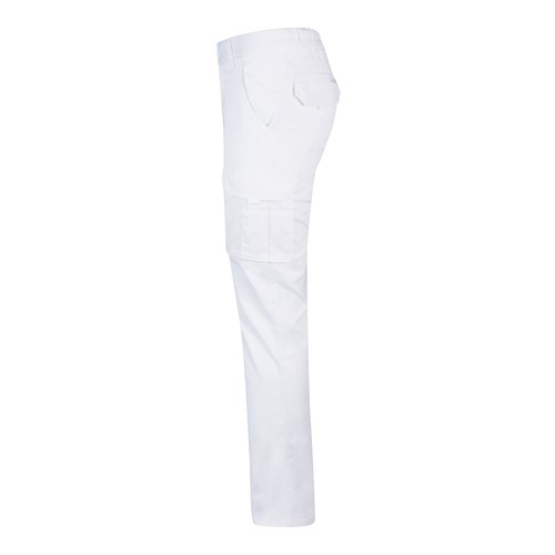 VL LUGH. Pantalón elástico multibolsillos (240g/m²) en algodón (46%), EME (38%) y poliéster (16%)