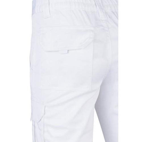 VL LUGH. Pantalón elástico multibolsillos (240g/m²) en algodón (46%), EME (38%) y poliéster (16%)