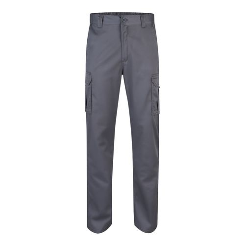 VL LUGH. Pantalón elástico multibolsillos (240g/m²) en algodón (46%), EME (38%) y poliéster (16%)