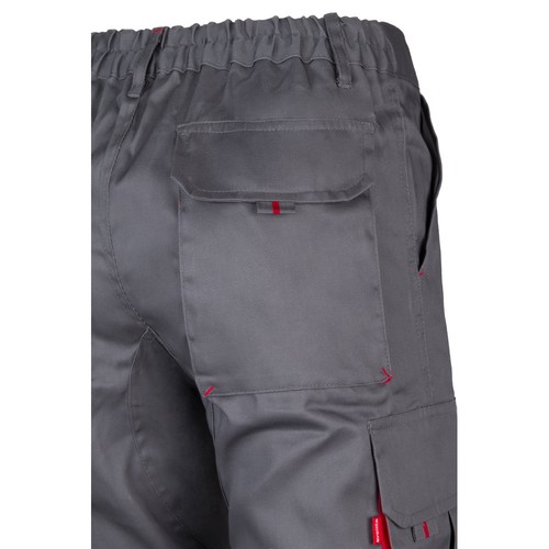 VL HYPNOS. Pantalón de sarga multibolsillos bicolor (200g/m²), en algodón (35%) y poliéster (65%)