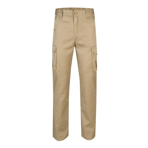 luz natural VL PAN. Pantalón elástico multibolsillos (290g/m²), en algodón (46%), EME (38%) y poliéster (16%)